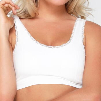 LingaDore Quotidien Cottonlook Blanche-Neige Soutien-Gorge sans Armatures en Dentelle
