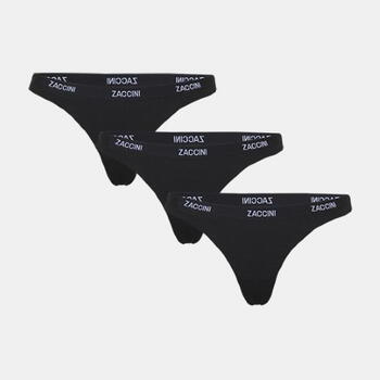 Zaccini Black and White Noir/Blanc Culotte String