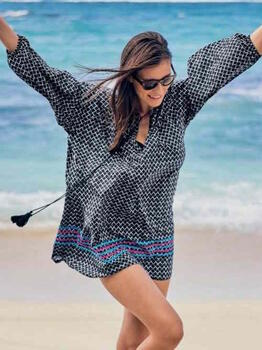 Maillots de bain Rosa Faia Papanui Noir/Blanc Tunique