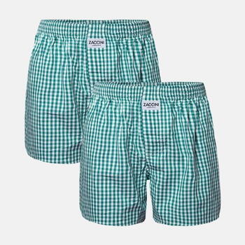 Zaccini Woven Vert/Blanc Caleçon