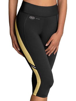 Anita Active Sport Tights 3/4 Gris//Jaune Legging