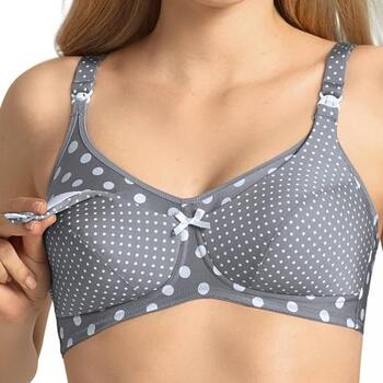 Anita Maternité Polka Dot Gris/Blanc Soutien-gorge d'allaitement
