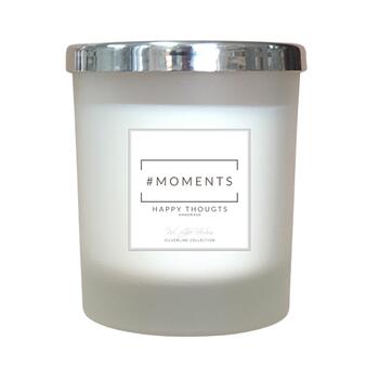 Moments Happy Thoughts Argent Bougie Parfumée