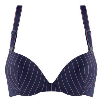 Marlies Dekkers Gloria Bleu Marine/Rose Soutien-Gorge Push Up