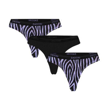 Zaccini Zebra Noir/Blanc Culotte String
