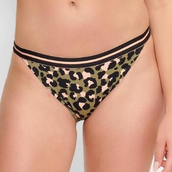 Plage de LingaDore Black Panter Animal print Slip de Bikini