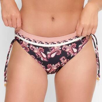 Plage de LingaDore Paisley Love Noir/Print Slip de Bikini