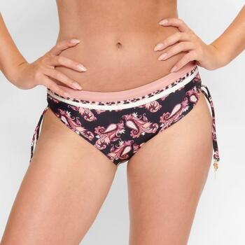 Plage de LingaDore Paisley Love Noir/Print Slip de Bikini