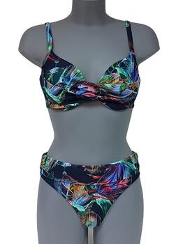 Bomain All Over Print Bleu Marine Set