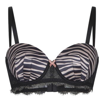 LingaDore Striped Zebra Noir/Print Soutien-Gorge Rembourré