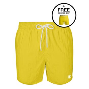 Muchachomalo Swim Jaune Maillot de Bain pour Homme