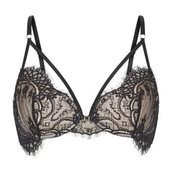 LingaDore Strappy Lace Noir Soutien-gorge sans forme