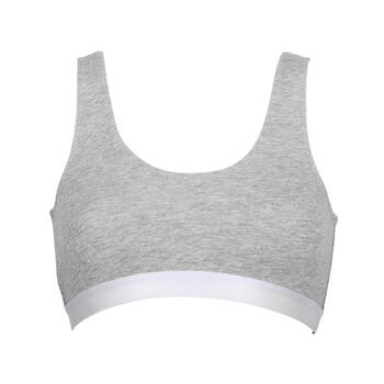 My Basic par After Eden Sporty Grey Melange Soutien-Gorge sans Armatures en Dentelle