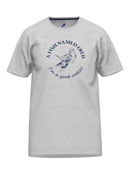 Un poisson nommé Fred 120001 Grey Melange shirt
