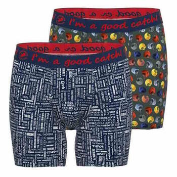 Un poisson nommé Fred Wintersport  Bleu Marine/Print Boxer