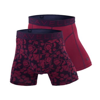 Cavello Paisley Bleu Marine/Rouge Sport Boxer