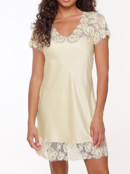 LingaDore Night Daily Satin French Vanilla Chemise de Nuit