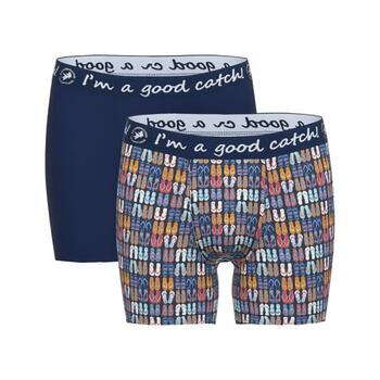 Un poisson nommé Fred Flip Flops Bleu/Print Boxer