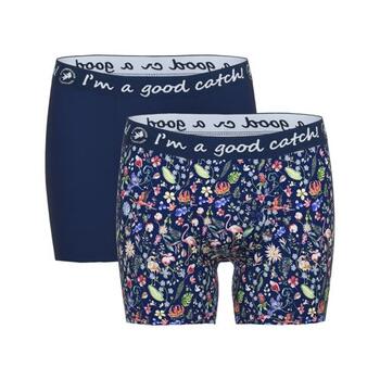 Un poisson nommé Fred Flamingo Bleu Marine/Print Boxer