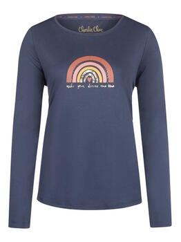 Charlie Choe Wandering Nights Bleu Marine Chemise de nuit