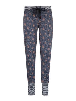 Charlie Choe Wandering Nights Bleu Marine/Print Pantalon de Pyjama