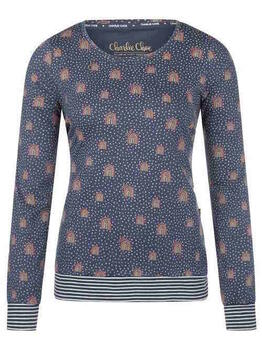 Charlie Choe Wandering Nights Bleu Marine/Print Chemise de nuit