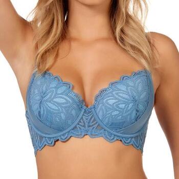 After Eden D-Cup & Up Syl Jeans Bleu Soutien-Gorge Rembourré