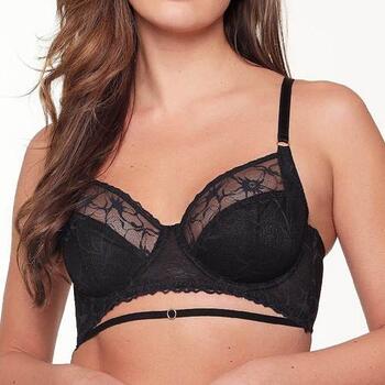 LingaDore Black Lace Noir Soutien-gorge sans forme
