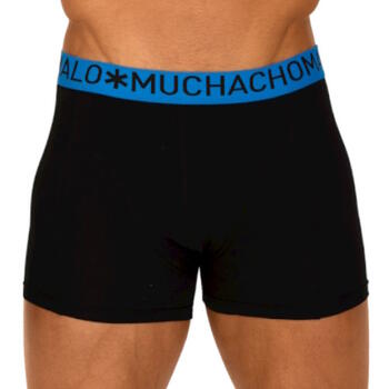 Muchachomalo Light Cotton Solid Noir/Bleu Boxer