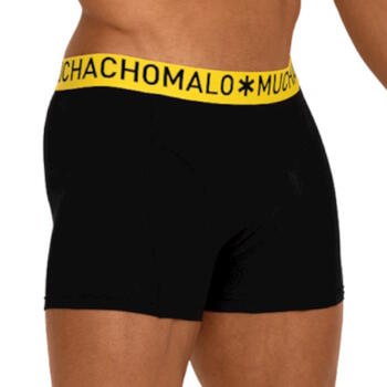 Muchachomalo Light Cotton Solid Noir/Jaune Boxer