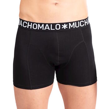 Muchachomalo Light Cotton Solid Noir Boxer