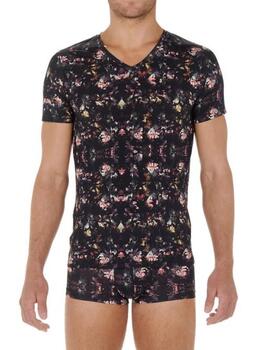 HOM Sebastian Noir/Print shirt