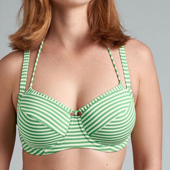 Maillots de bain Marlies Dekkers Holi Vintage Vert/Blanc Haut de Bikini Préformé
