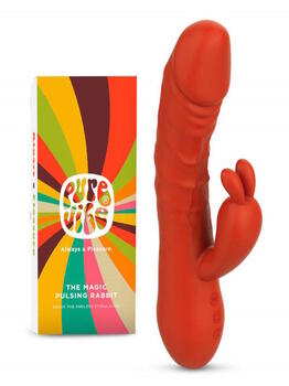 PureVibe Magic Pulsing Orange Vibromasseur Lapin