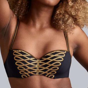 Marlies Dekkers Pirate Queen Noir/Or Soutien-Gorge Rembourré