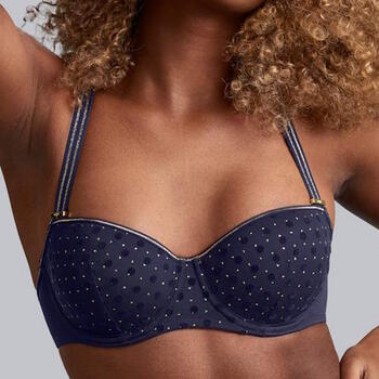 Marlies Dekkers Petit Point Bleu Marine Soutien-Gorge Rembourré