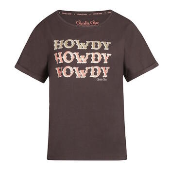 Charlie Choe T- Howdy Marron Chemise de nuit