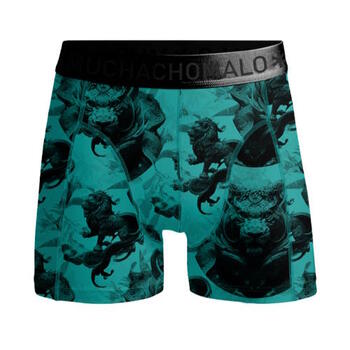 Muchachomalo Lion Vert/Print Boxer pour Hommes