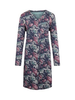 Charlie Choe Cold Days Bleu/Print Chemise de Nuit