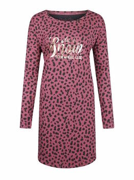 Charlie Choe Cold Days Rose/Noir Chemise de Nuit