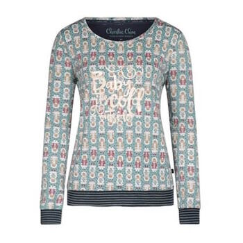 Charlie Choe Cold Days Vert/Print Chemise de nuit