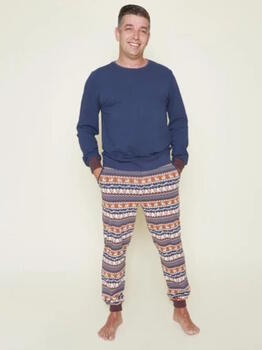 Charlie Choe Goes Lapland Bleu Marine/Print Pyjama