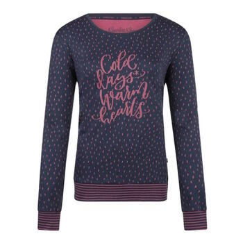 Charlie Choe Cold Days Bleu Marine/Print Chemise de nuit