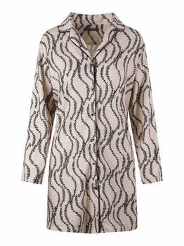 LingaDore Night Smoke Blanc/Print Chemise de Nuit