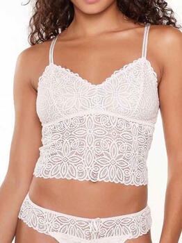 LingaDore Powder Puff Blanc Cassé Soutien-Gorge sans Armatures en Dentelle