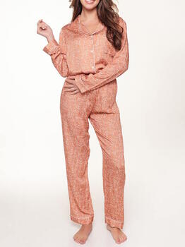 LingaDore Night  Bisque Autumn Marron/Print Pyjama