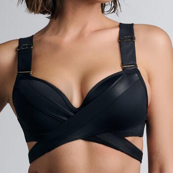 Maillots de bain Marlies Dekkers Cache Coeur Noir Bikinitop Push Up