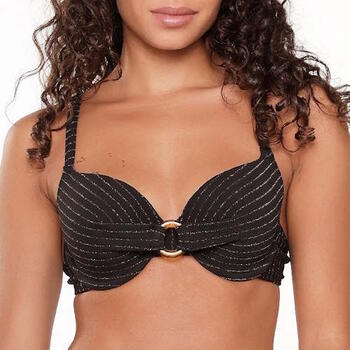 Plage de LingaDore Black Diamond Noir Haut de Bikini Préformé