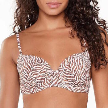 Plage de LingaDore  Crazy wild & fun  Marron/Print Haut de Bikini Préformé