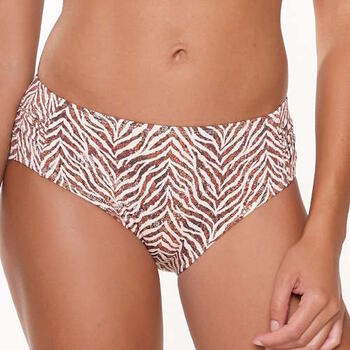 Plage de LingaDore  Crazy wild & fun  Marron/Print Slip de Bikini